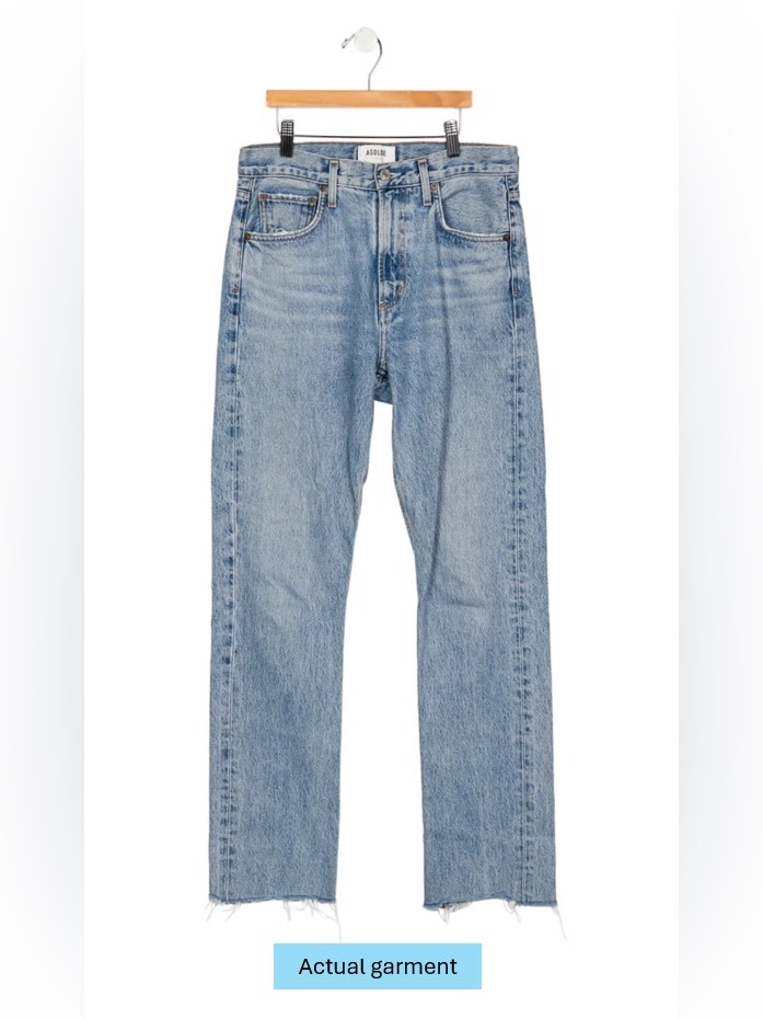Agolde Light Blue Straight Leg Jeans (26)